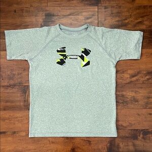 Under Armour Gray Boys Shirt - Youth Medium, EUC